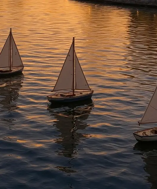 Barquito de los deseos en el lago en la fiesta del solsticio de verano 2025 de LaFinca Grand Café